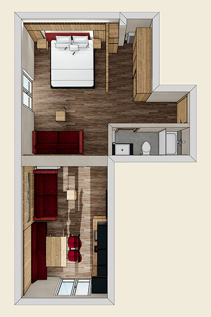 Skizze - Ferienwohnung Abendsonne Skizze - Ferienwohnung Abendsonne