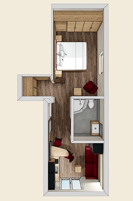 Skizze - Ferienwohnung Heustadl Skizze - Ferienwohnung Heustadl