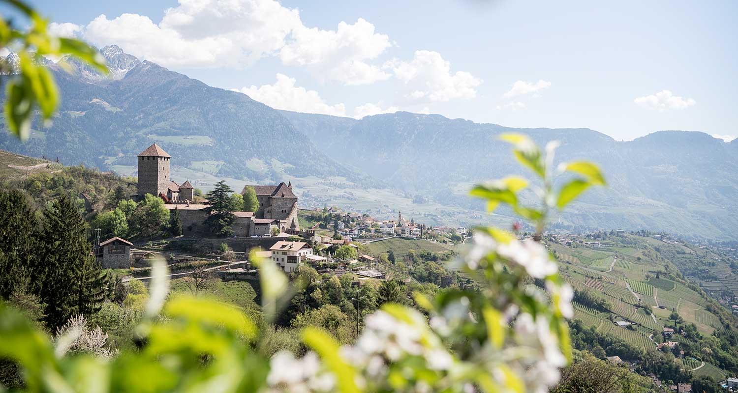 Schloss Tirol im Frühling